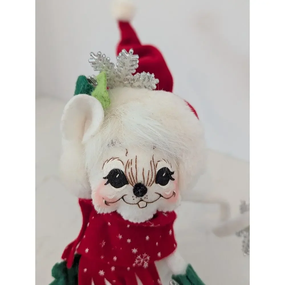 Annalee 2007 Christmas Snowflake Mouse 7”